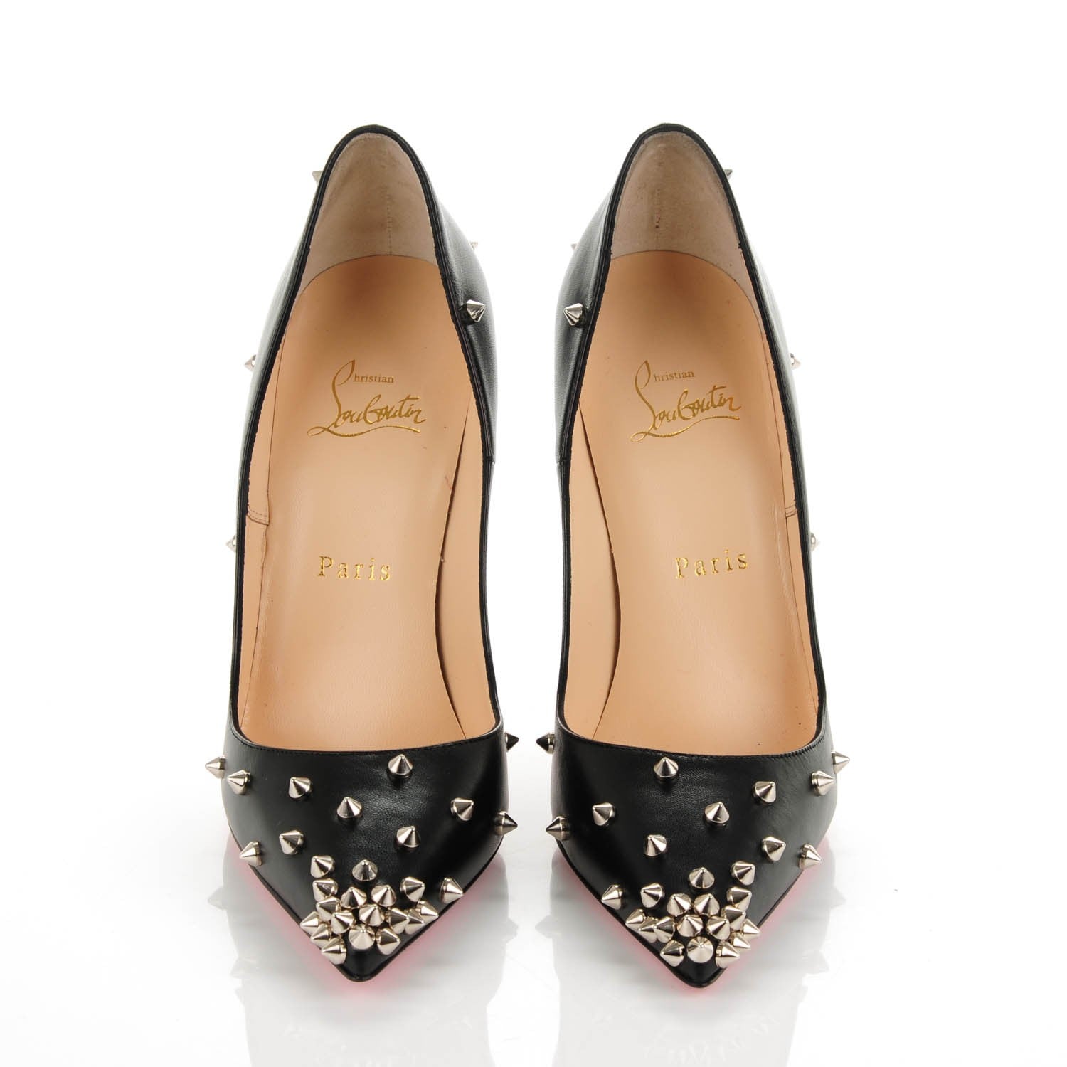 Christian Louboutin Kid Degraspike 120 Pumps 38 Black 2 of 7