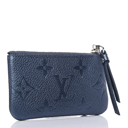 Louis Vuitton Metallic Empreinte Monogram Giant Key Pouch Navy Nacre 3 of 7