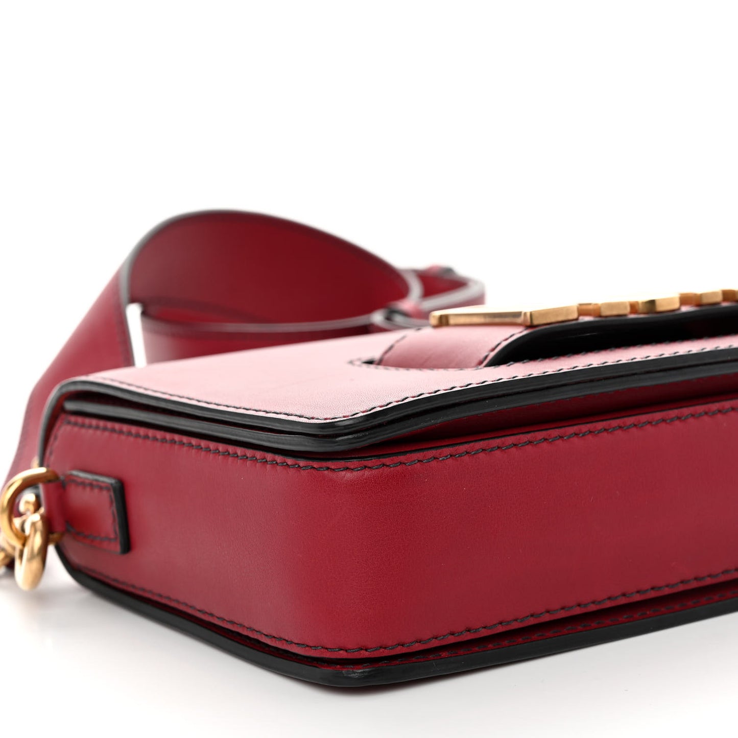 Smooth Calfskin Dio(r)evolution Flap Bag Red