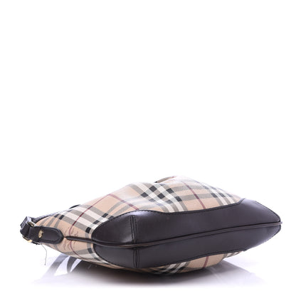 Burberry Haymarket Check Hartham Shoulder Bag Chocolate 4 of 13