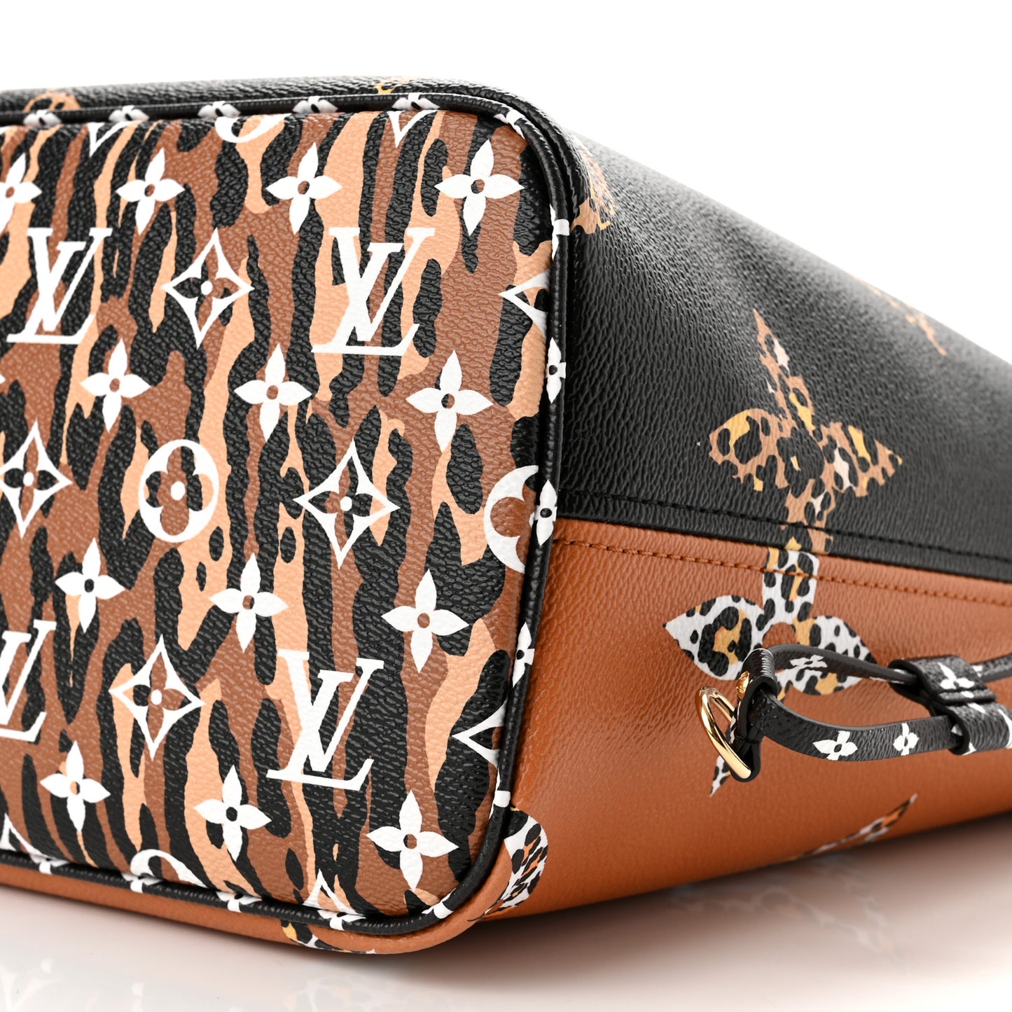 Monogram Giant Jungle Neverfull MM Black
