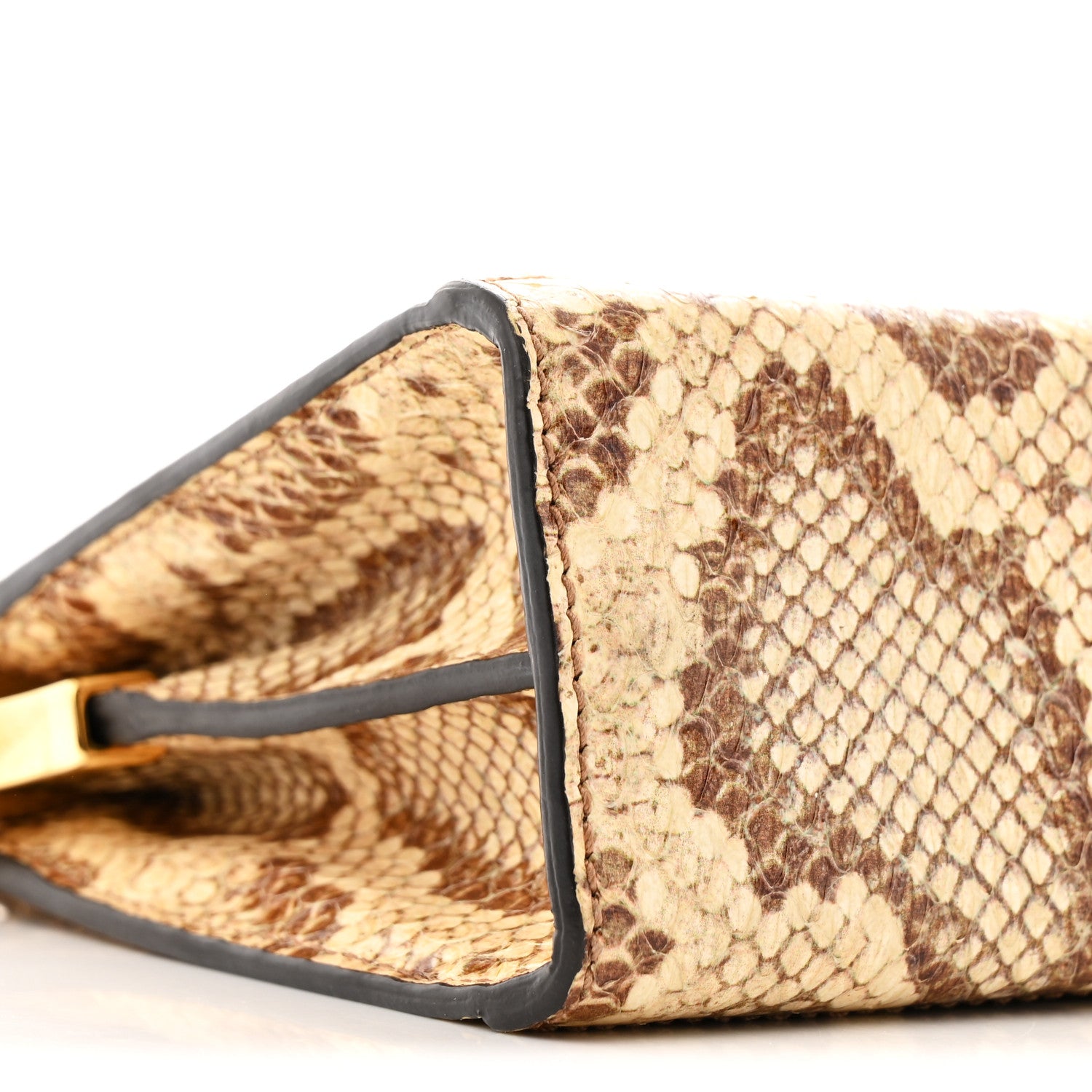 Gucci Raffia Elaphe GG Small Ophidia Chain Shoulder Bag Natural Cream Brown 10 of 11