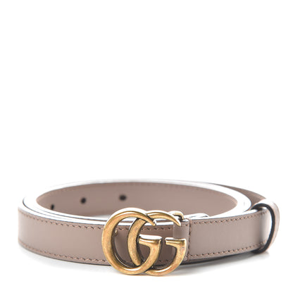 Gucci Calfskin Double G 20mm Belt 100 40 Porcelain Rose 1 of 7