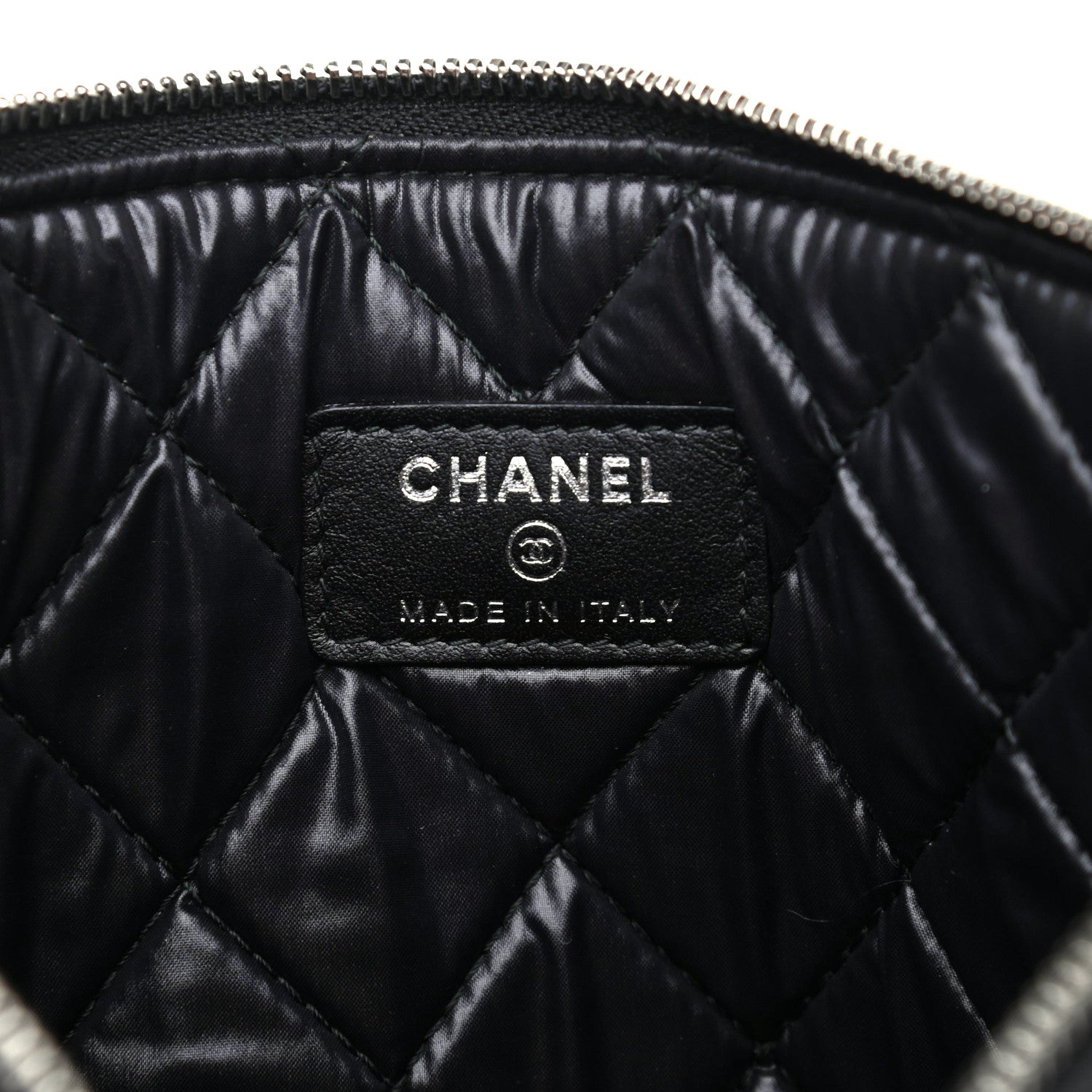 Chanel Caviar Studded Medium Deauville Pouch Black 6 of 7