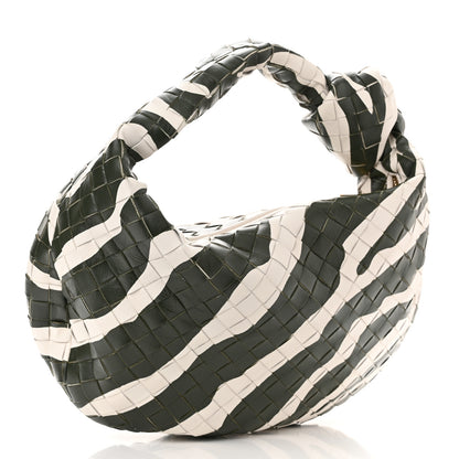 Bottega Veneta Nappa Intrecciato Teen Jodie Hobo Jodie White Dark Green 3 of 11