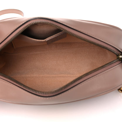Gucci Calfskin Matelasse Small GG Marmont Chain Shoulder Bag Porcelain Rose 7 of 12