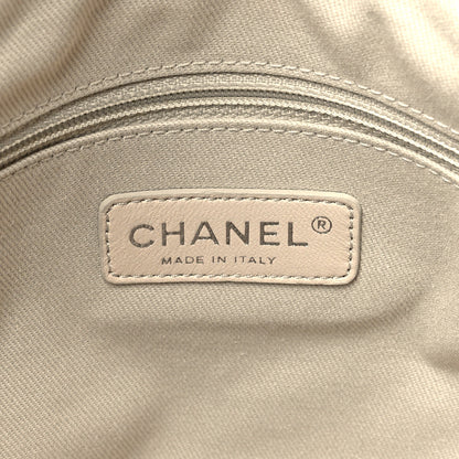 Chanel Aged Calfskin Double Contrast Stitch Hobo Bag Ivory 6 of 13