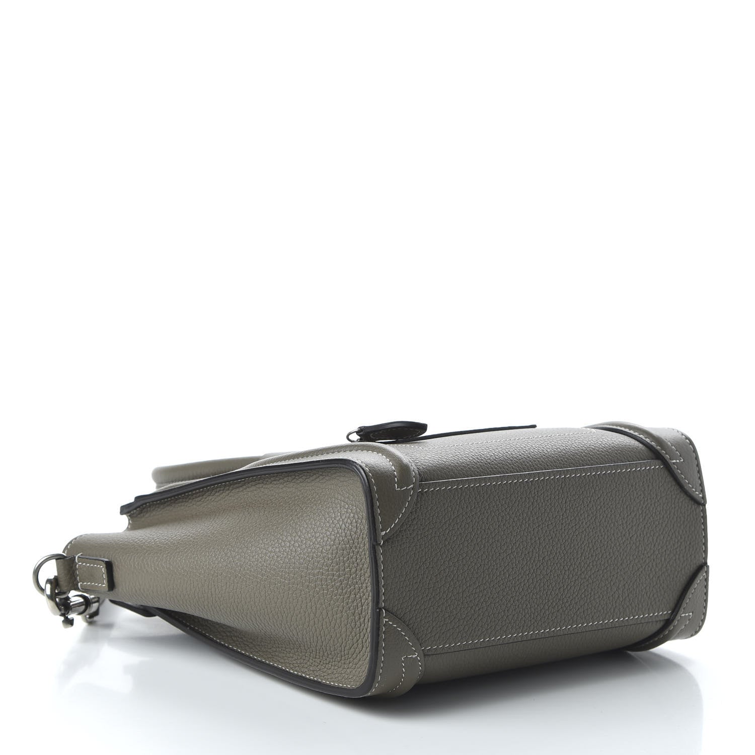 Celine Drummed Calfskin Nano Luggage Souris 4 of 9