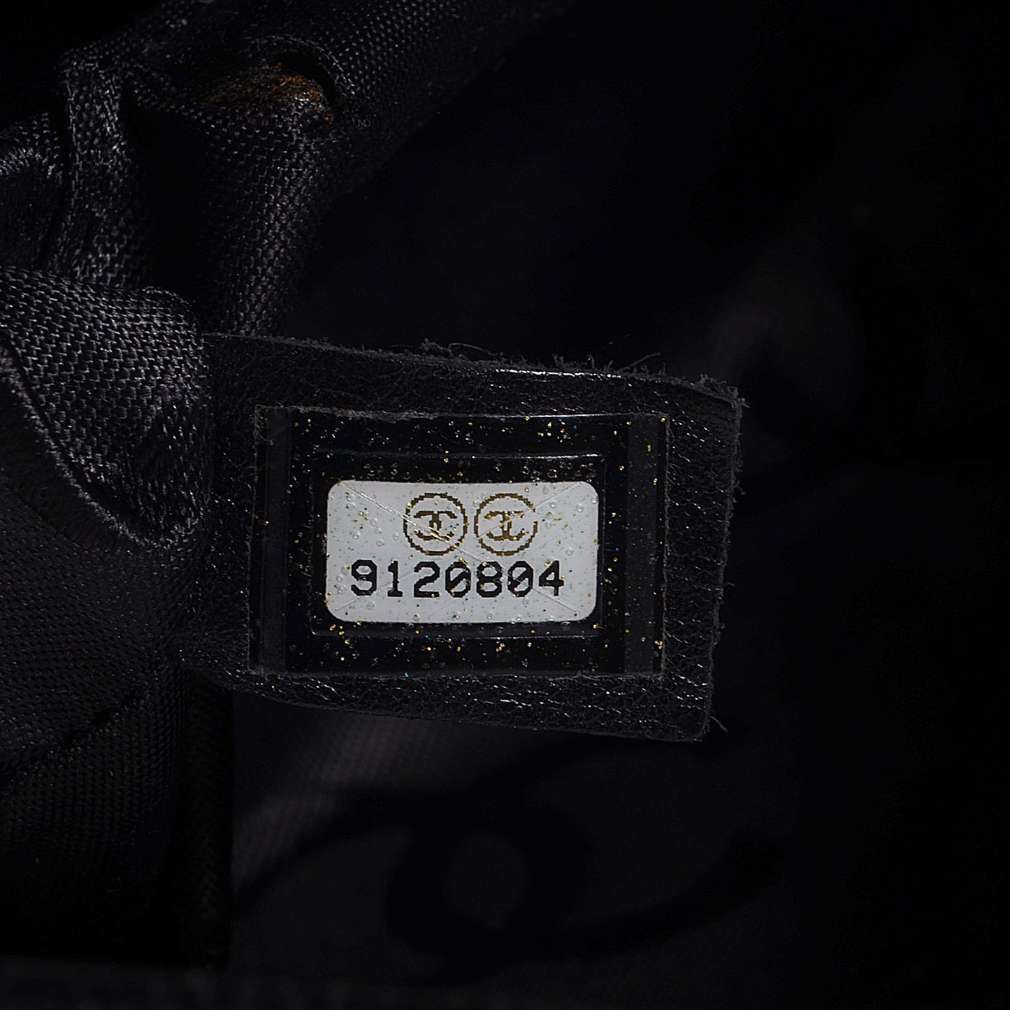 Caviar CC Stitched Medium Hobo Black