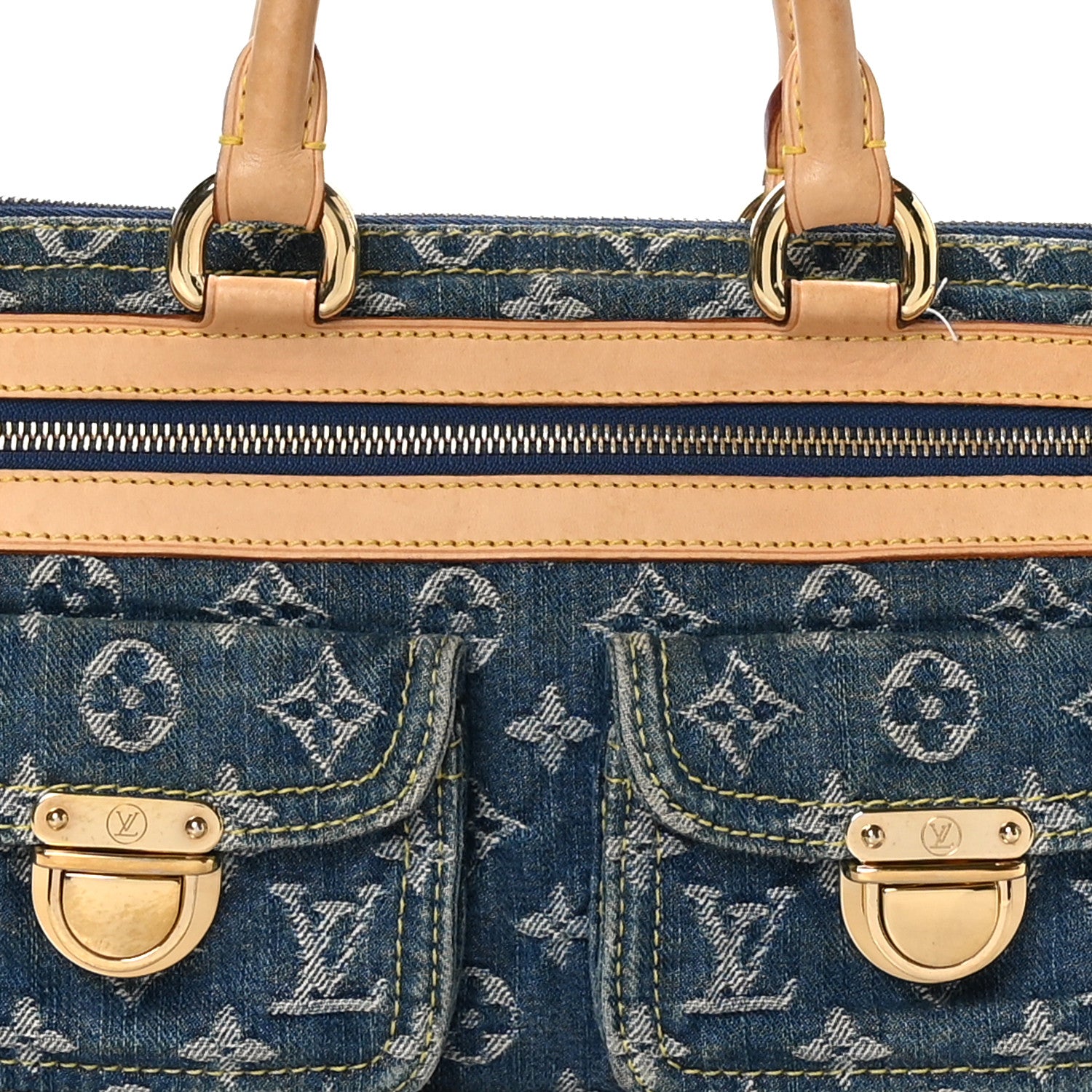 Louis Vuitton Monogram Denim Neo Speedy Blue 7 of 11