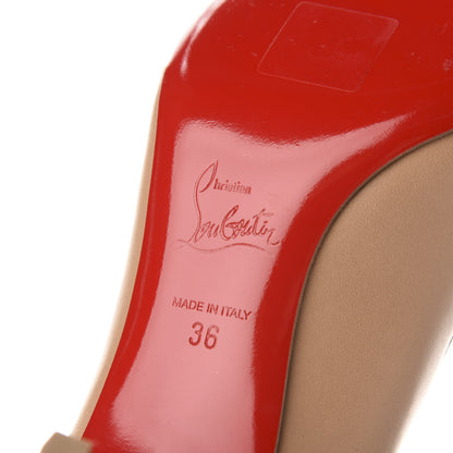 Christian Louboutin Patent PVC 17th Floor 55 Pumps 36 Nude 7 of 10