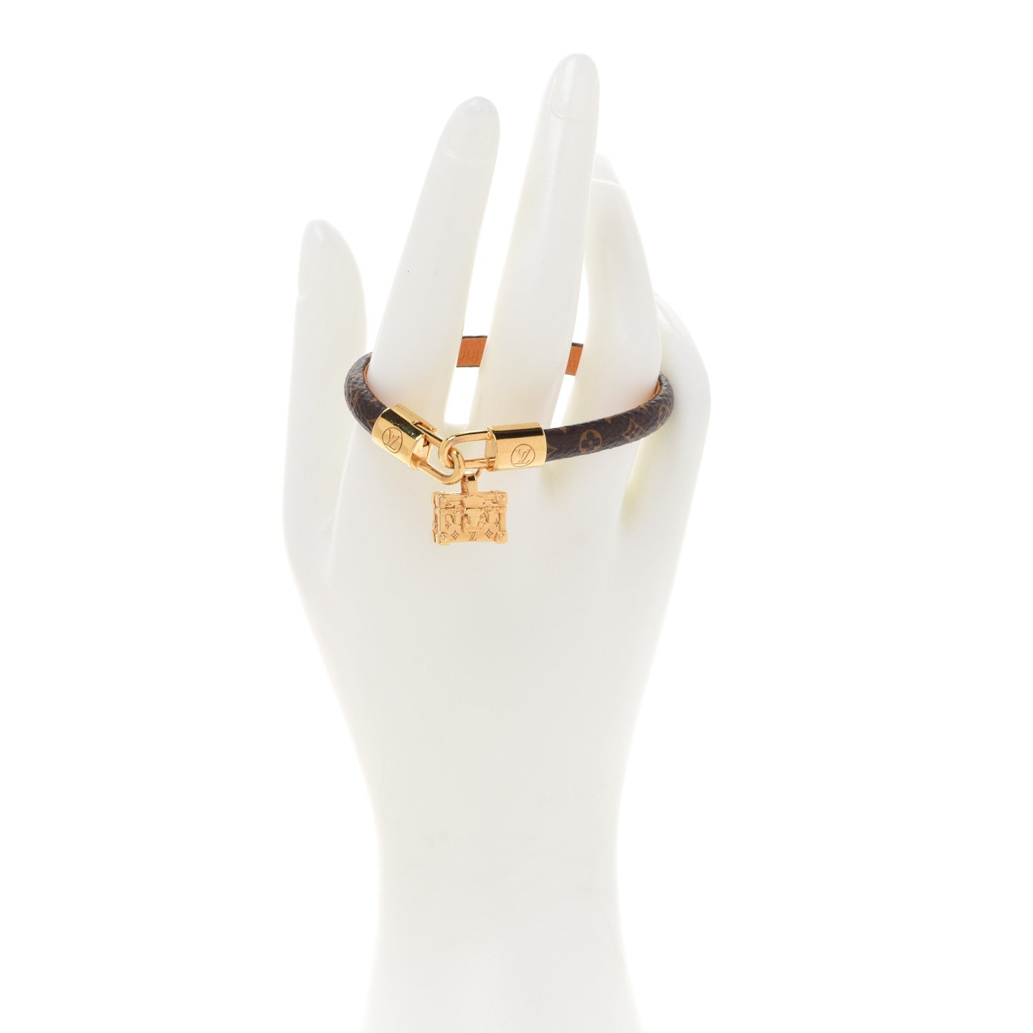 Louis Vuitton Monogram Petit Malle Charm Bracelet 17 2 of 7
