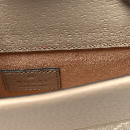 Gucci GG Supreme Monogram Textured Dollar Calfskin Super Mini Dionysus Shoulder Bag Beige Mystic White Oatmeal 12 of 12