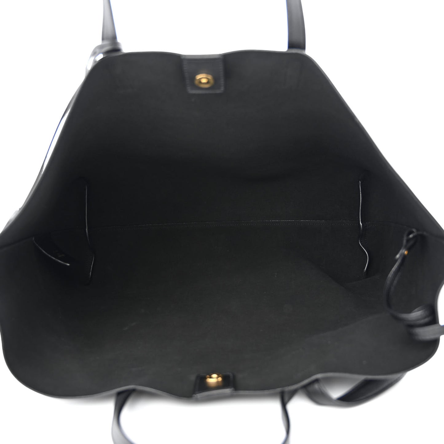 Calfskin Large Shopping Tote Black