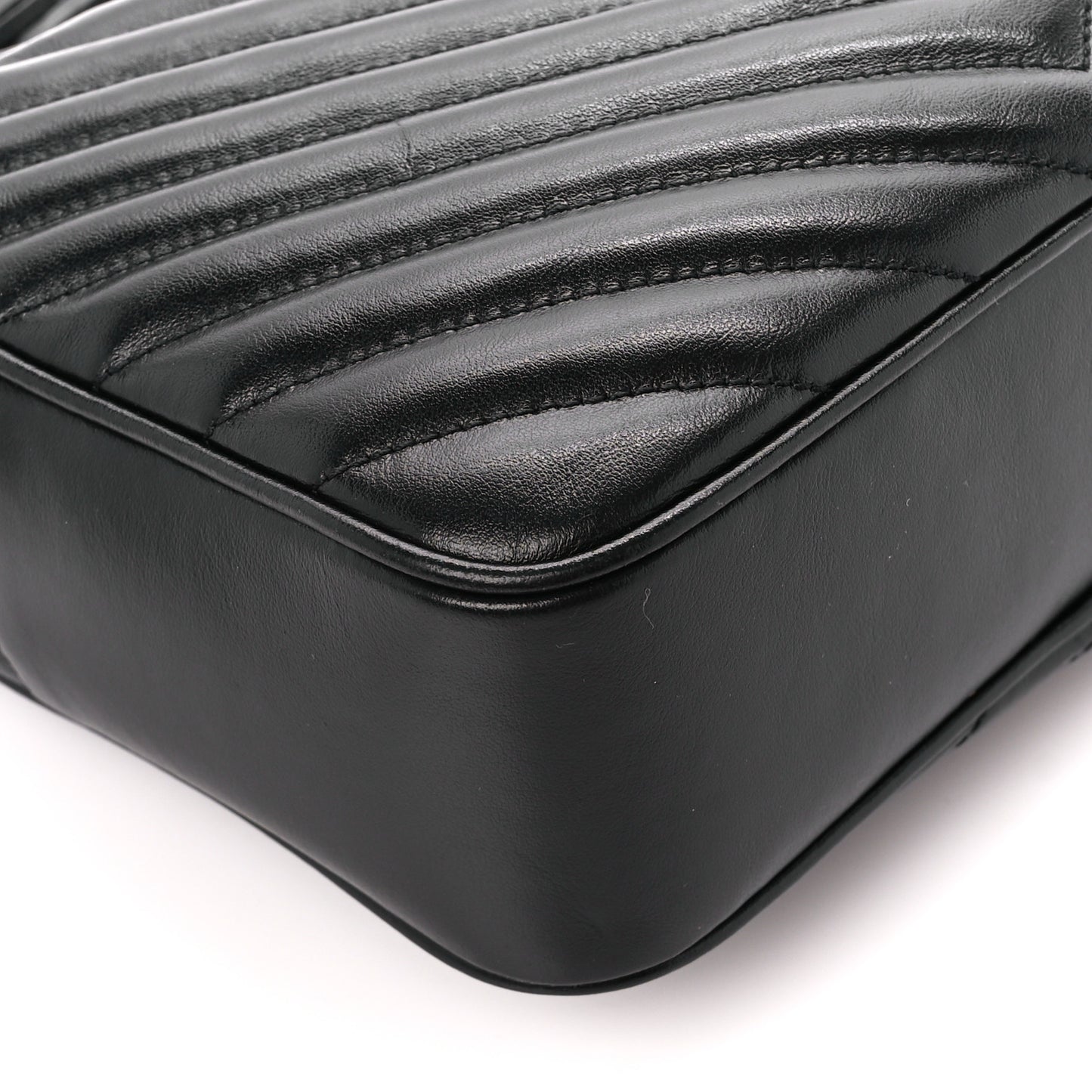 Calfskin Matelasse Monogram Lou Camera Bag Black