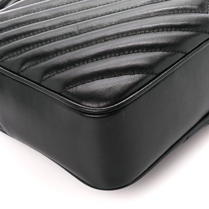 Saint Laurent Calfskin Matelasse Monogram Lou Camera Bag Black 9 of 10
