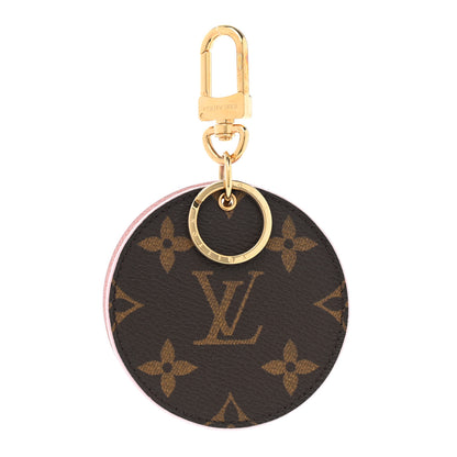 Louis Vuitton Monogram LV Mirror Bag Charm Key Holder Rose Ballerine 1 of 6