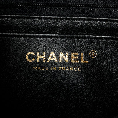 Chanel Lambskin Chevron Quilted Mini Rectangular Flap Black 7 of 12