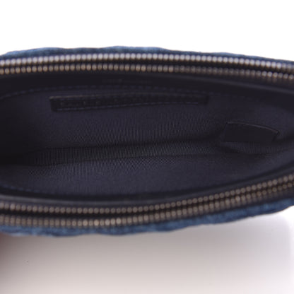 Chanel Denim Calfskin Quilted Small Gabrielle Clutch With Chain Blue 7 of 11