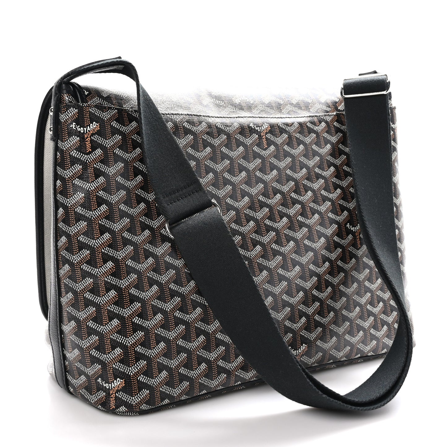 Goyardine Capetien Messenger Bag Black