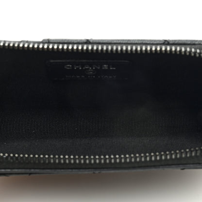 Chanel Lambskin Quilted Zip Card Holder So Black 5 of 7