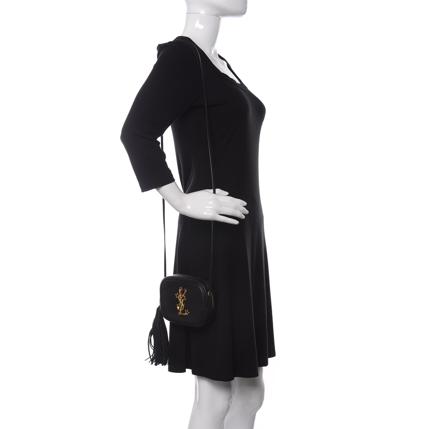 Saint Laurent Nappa Star Monogram Blogger Bag Black 2 of 12
