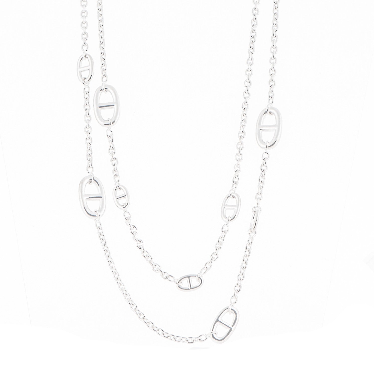Hermes Sterling Silver Farandole Necklace 120 1 of 5