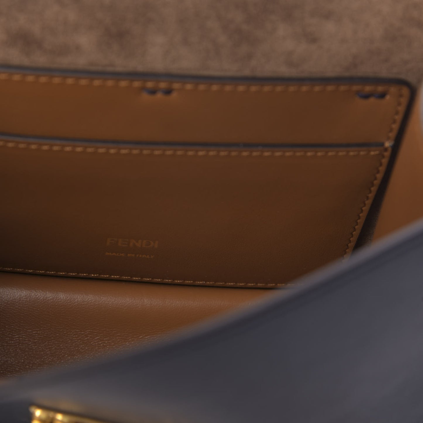 Vitello Grace Matte Small Kan U Shoulder Bag Midnight