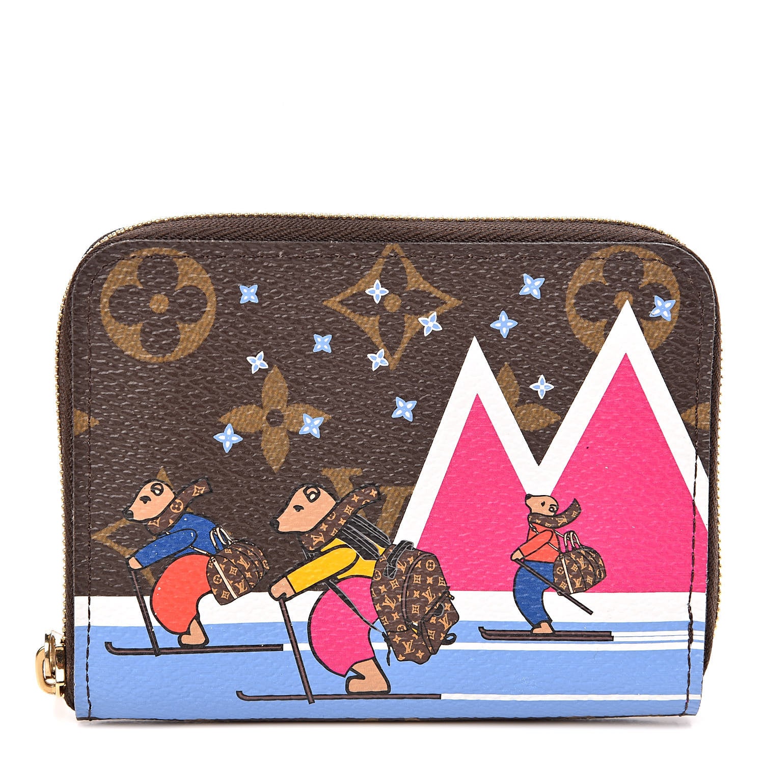 小物 LOUIS VUITTON PARIS Louis Vuitton Monogram 2018 Christmas Animation Zippy Coin