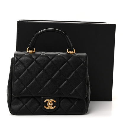Chanel Caviar Quilted Small Top Handle Flap Black 11 of 11