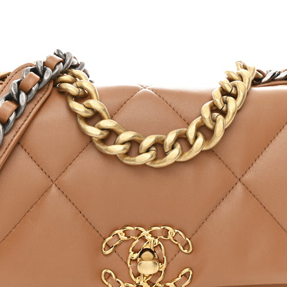 Chanel Lambskin Quilted Medium Chanel 19 Flap Brown 8 of 11