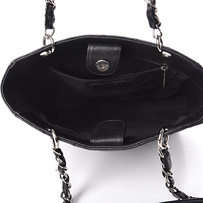 Chanel Caviar Quilted Petit Shopping Tote PST Black 5 of 11