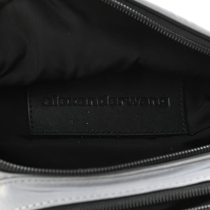 Alexander Wang Nylon Logo Printed Attica Belt Bag Reflective Silver 6 of 8