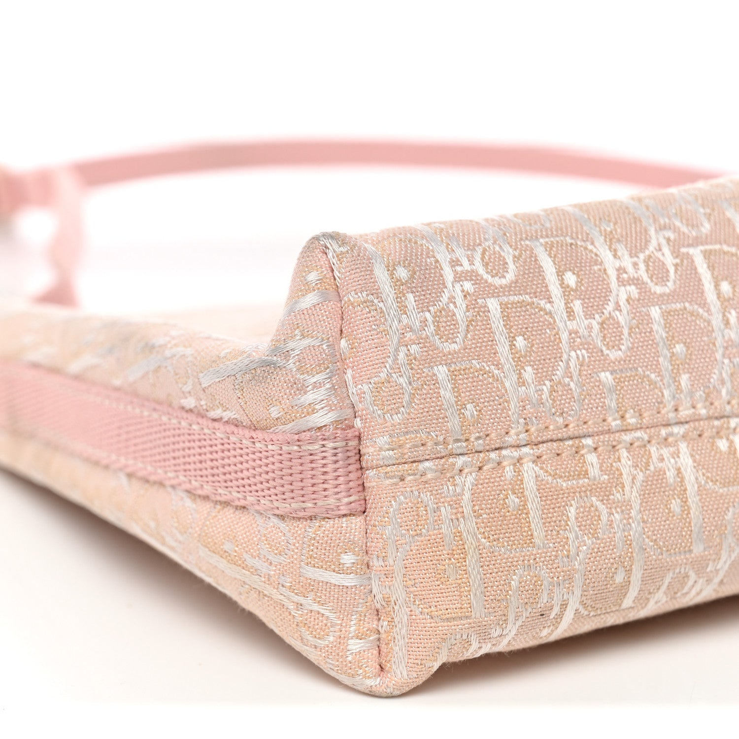 Christian Dior Monogram Shoulder Bag Pochette Pink 9 of 18