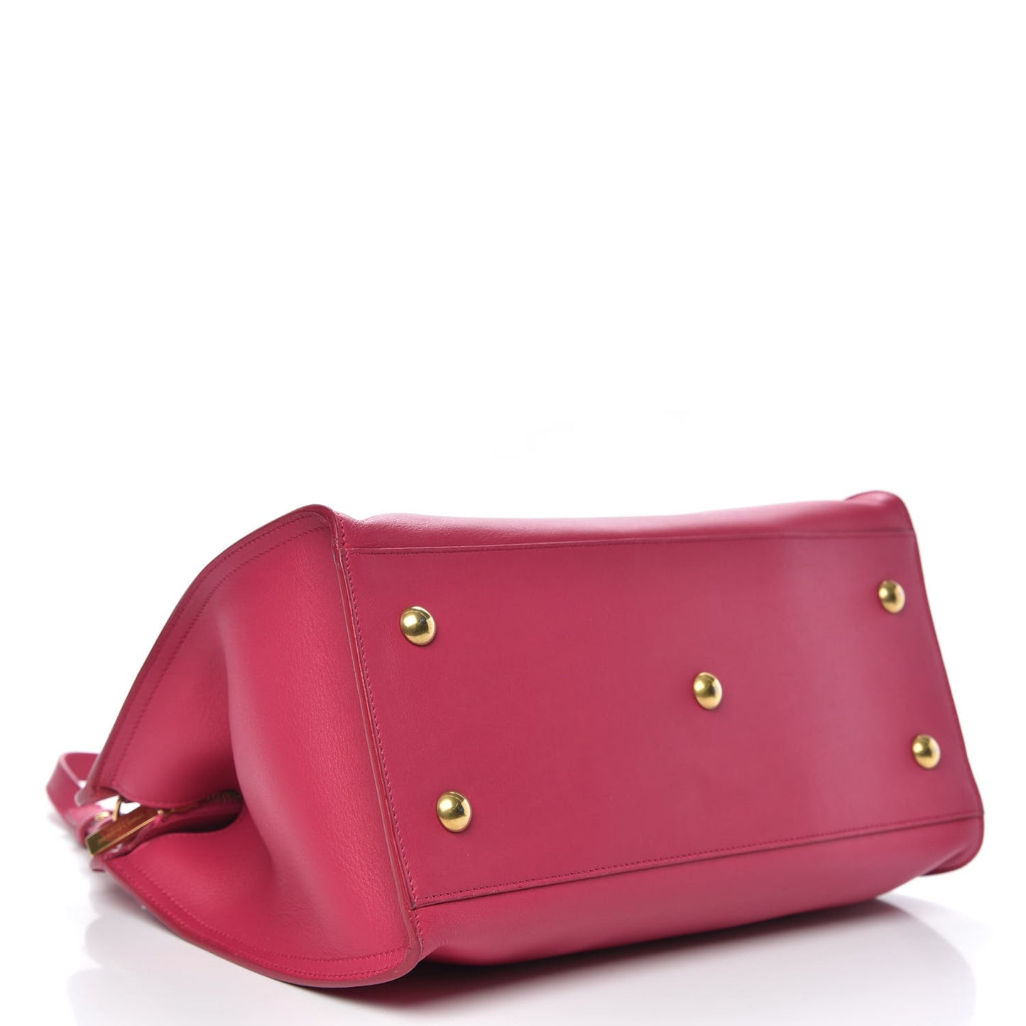 Calfskin Small Classic Y Cabas Fuchsia