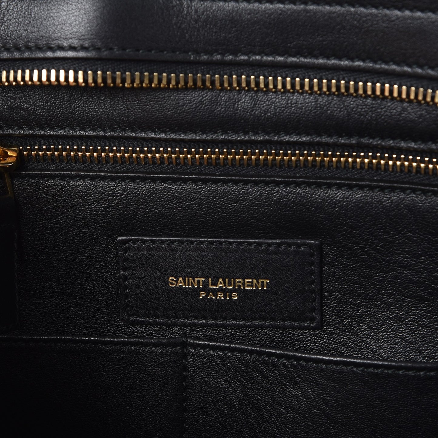 Calfskin Medium Classic Y Cabas Black