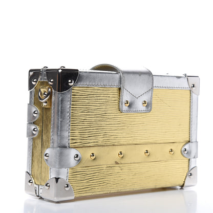 Louis Vuitton Metallic Epi Petite Malle Gold 3 of 14
