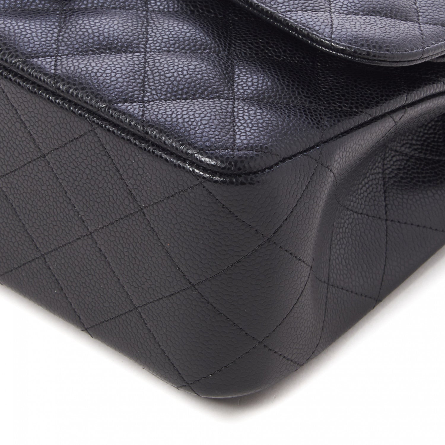 Chanel Caviar Quilted Jumbo Double Flap Black 5 of 10