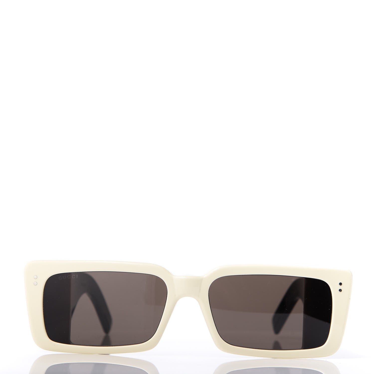 Gucci Acetate Rectangular Flap GG0543S Sunglasses White Black 2 of 8