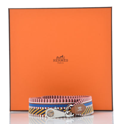 Hermes Toile Swift 25mm Sangle Cavale Shoulder Strap Amber Rose Ete Gold 6 of 6