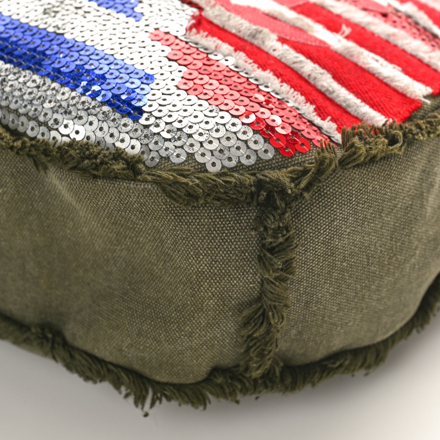 Canvas Sequins Cubano Trip Hobo Khaki