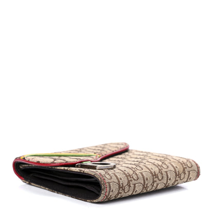 Christian Dior Monogram Rasta Saddle Wallet Beige 3 of 9