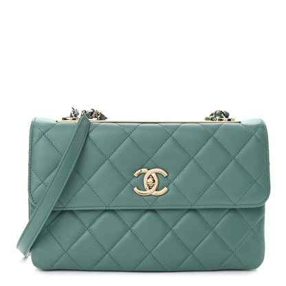 Chanel Lambskin Quilted Medium Trendy CC Flap Light Green 1 of 10