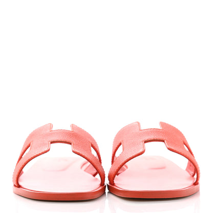 Hermes Epsom Oran Sandals 37 Orange Poppy 2 of 8