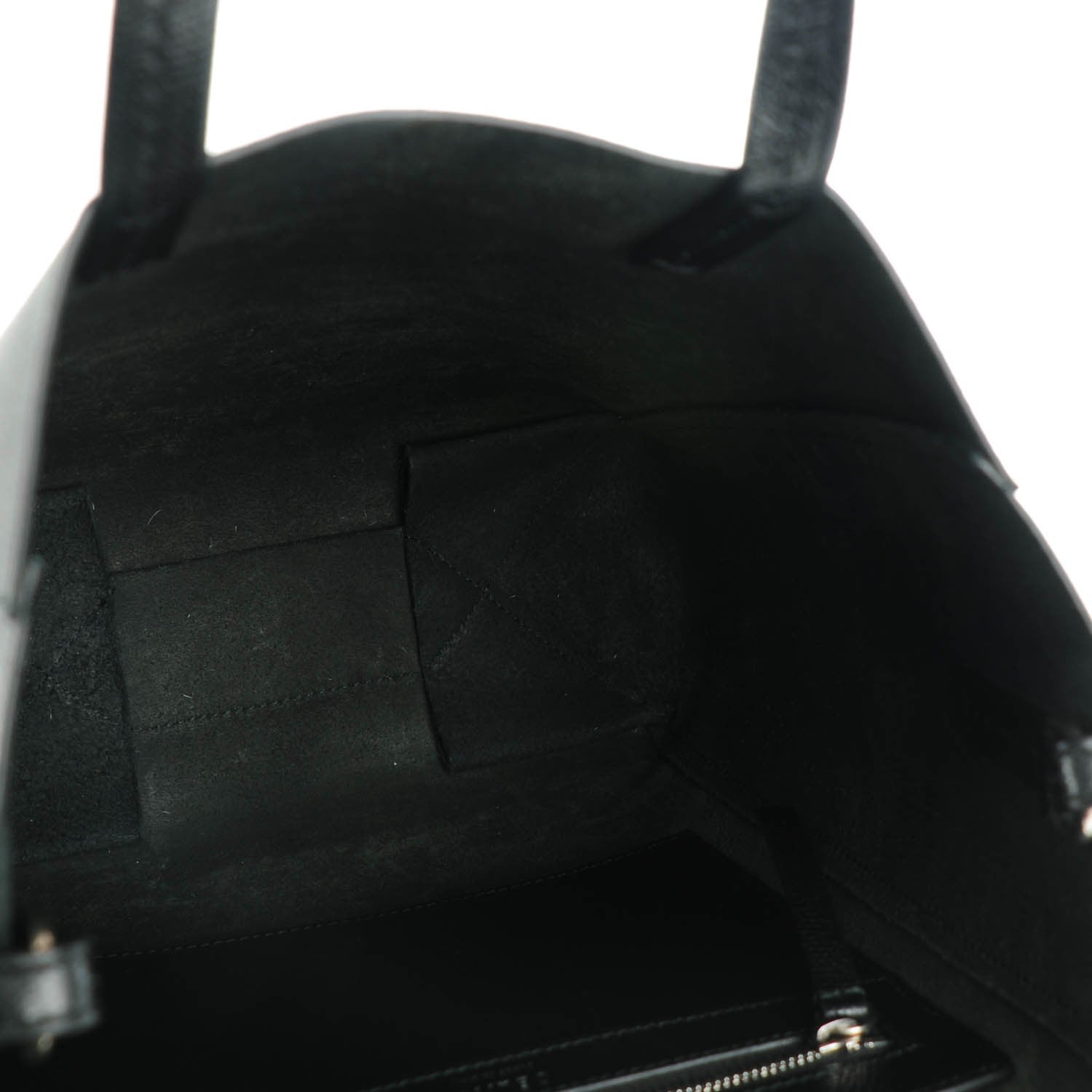 Celine Grained Calfskin Small Vertical Cabas Black 6 of 8