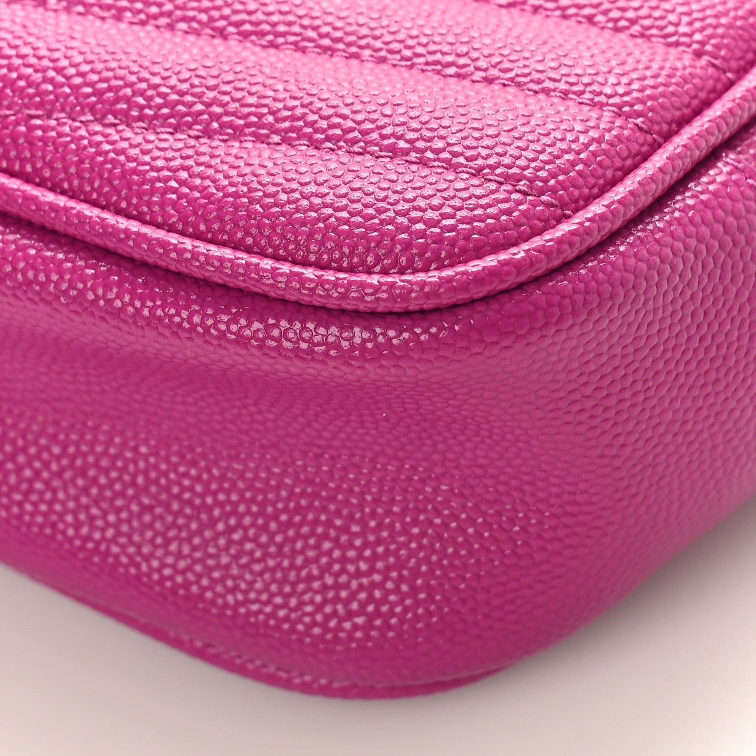 Saint Laurent Grain De Poudre Matelasse Monogram Mini Lou Camera Bag Fuxia Electrique 8 of 9