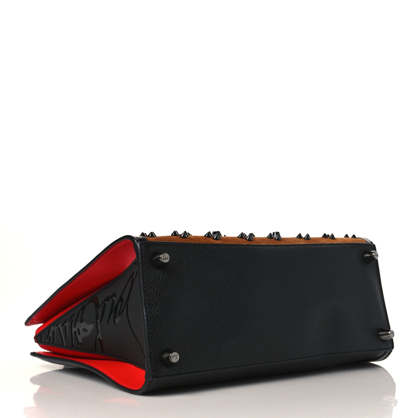 Suede Spikes Loubinthesky Medium Paloma Brown