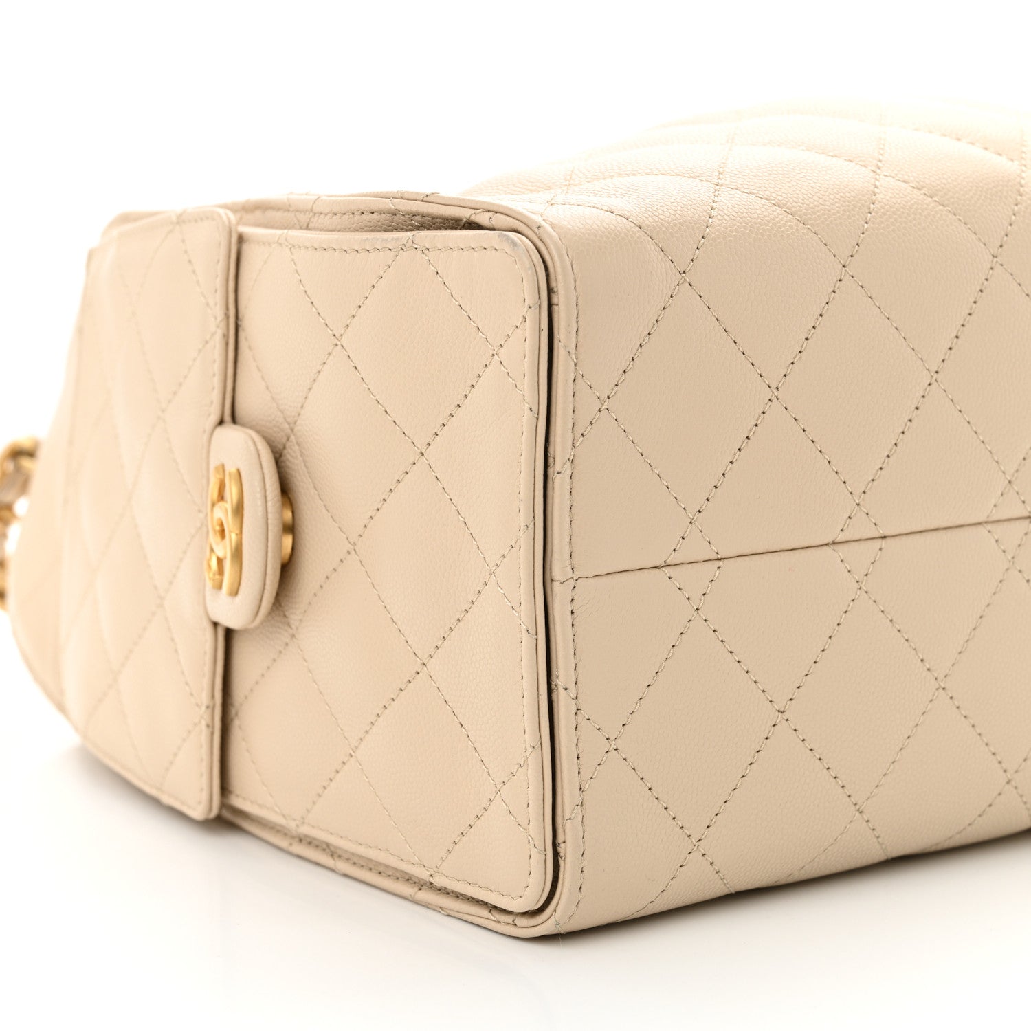 Chanel Caviar Quilted Small Chanel 25 Handbag Beige 9 of 11