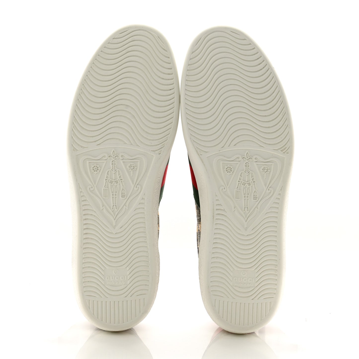 GG Supreme Monogram Bees Ayers Web Mens Ace Sneakers 11.5 Beige Oro Green Red