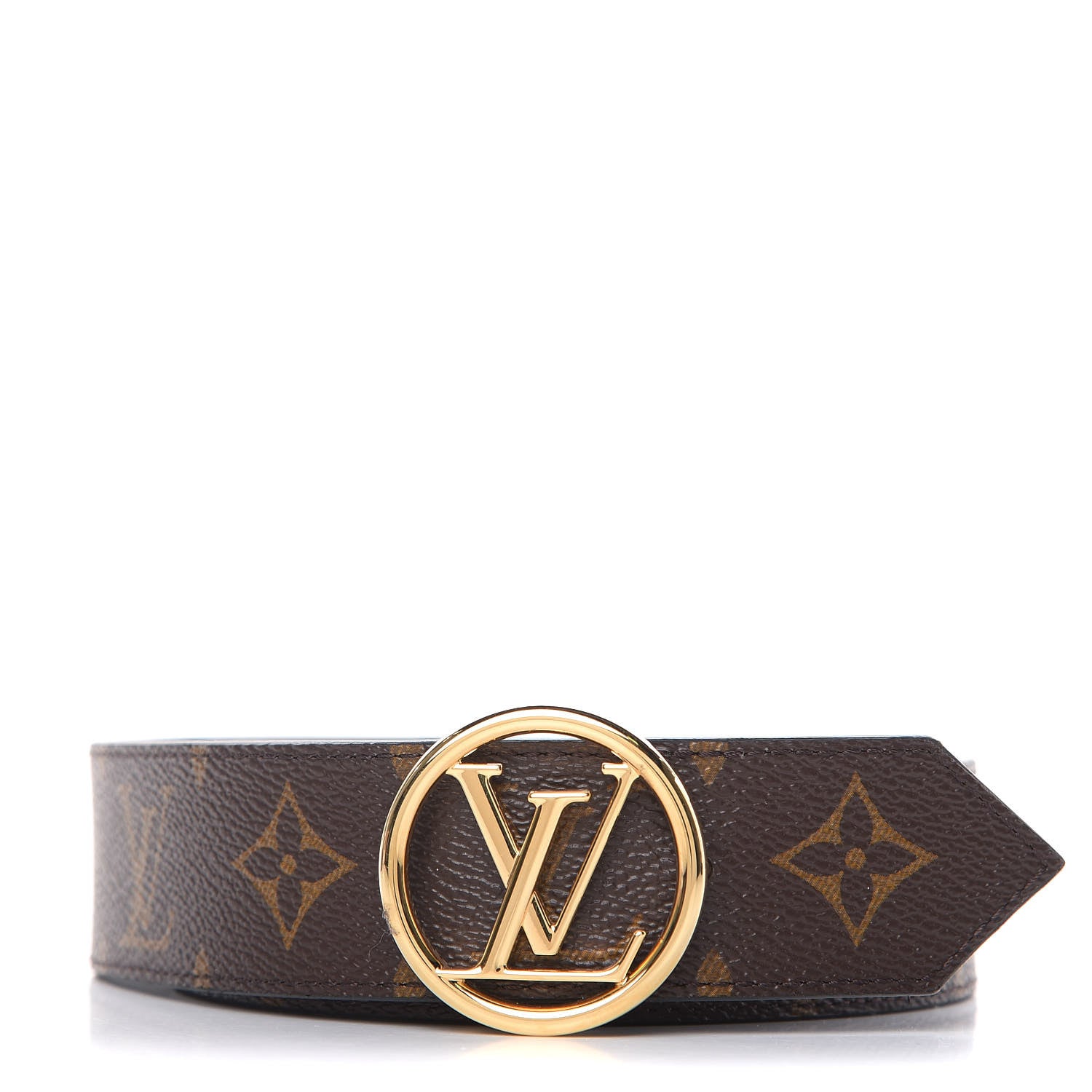 Louis Vuitton Monogram Epi 35mm LV Circle Reversible Belt 80 32 Black 1 of 6